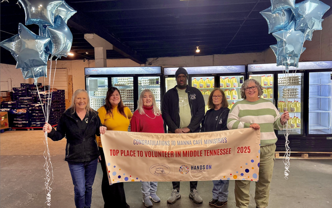 Manna Cafe Awarded Best Place to Volunteer